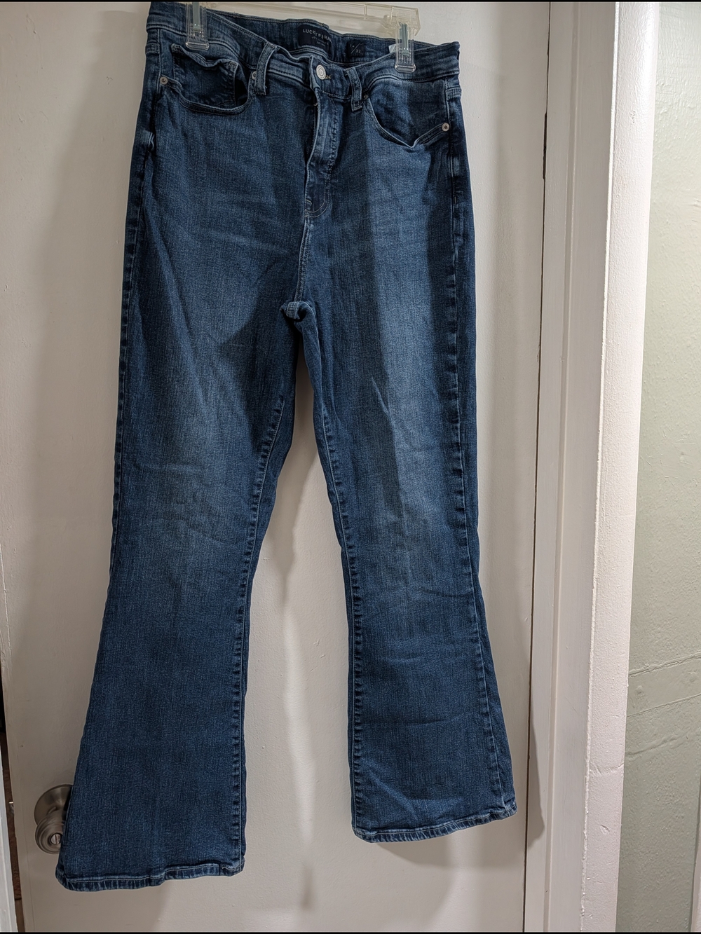 Lucky Brand High Rise Flare Stevie Women's Dark Blue Jeans